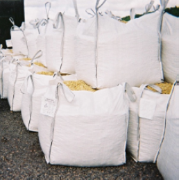 big bags full of sand